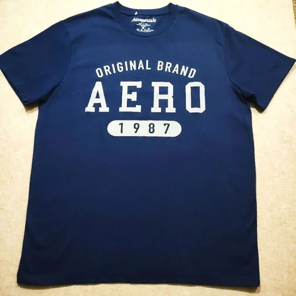 Aeropostale Original Brand Navy Blue Short Sleeve T-Shirt #7